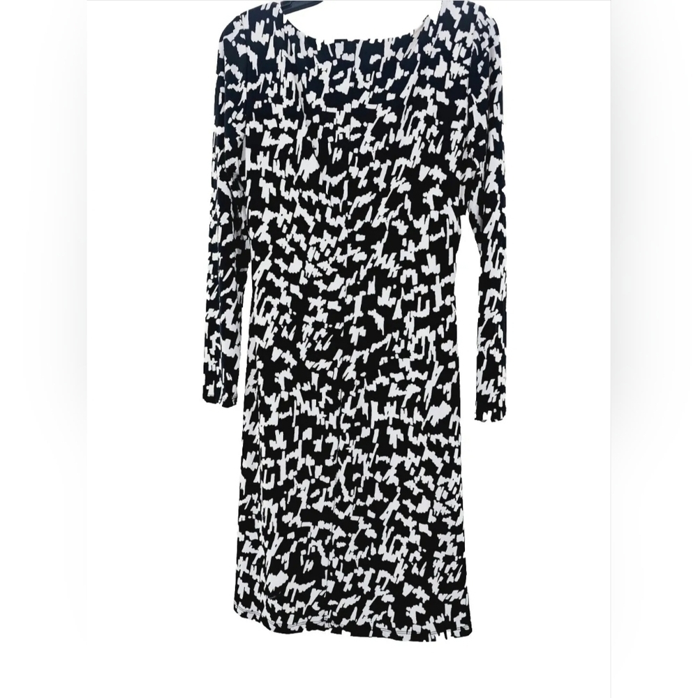 Ralph Lauren LRL DressWomen’s Sz 10 Long Sleeve Side Rouching Career Dress - Picture 2 of 7